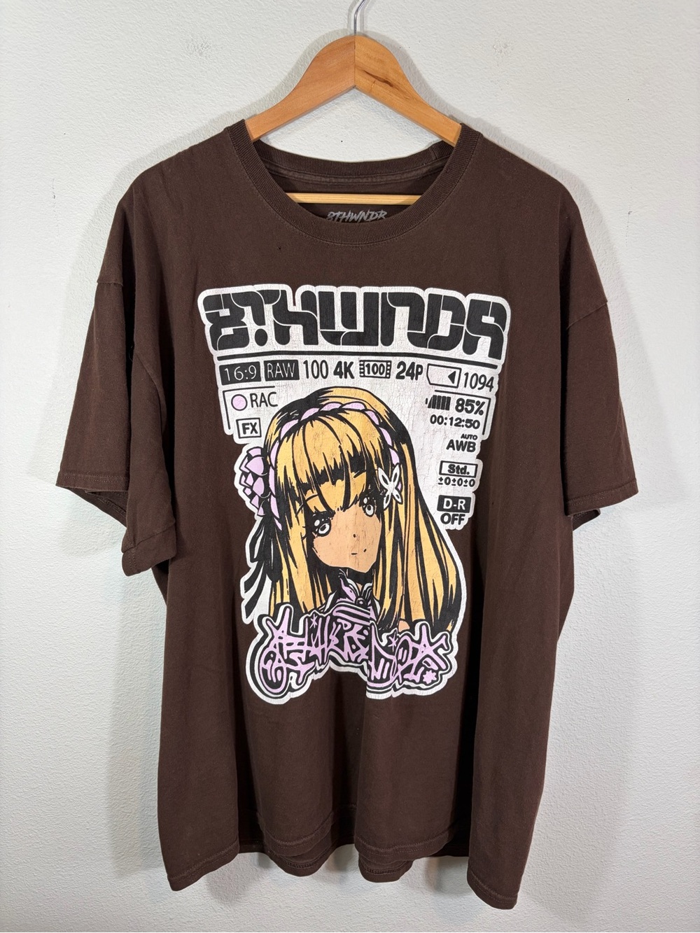 8thwndr Camera Anime Girl Tee 2XL